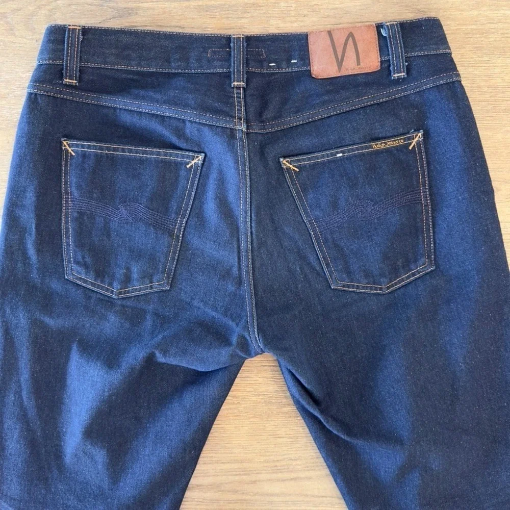 Nudie Jeans Co-Gritty Jackson Dry Maze Selvage 100% Cotton Raw Denim Jeans-33x32
